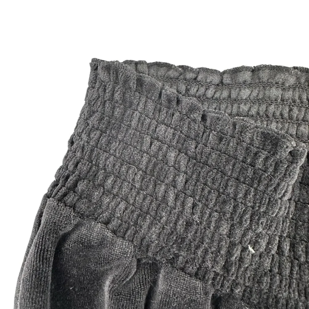 Maternity Black Velvet Maternity Pants Vintage 2000's Liz Lange Large - Picture 4 of 6